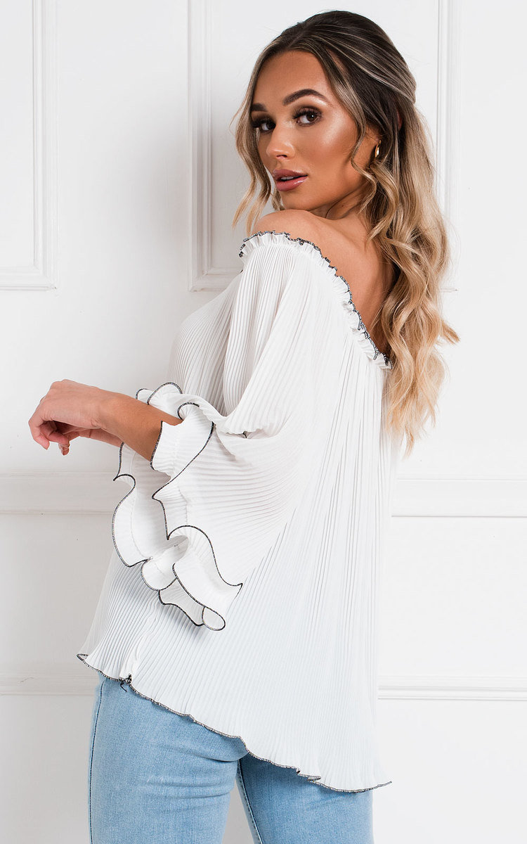Pamela Frill Off Shoulder Top Thumbnail Pamela Frill Off Shoulder Top Thumbnail