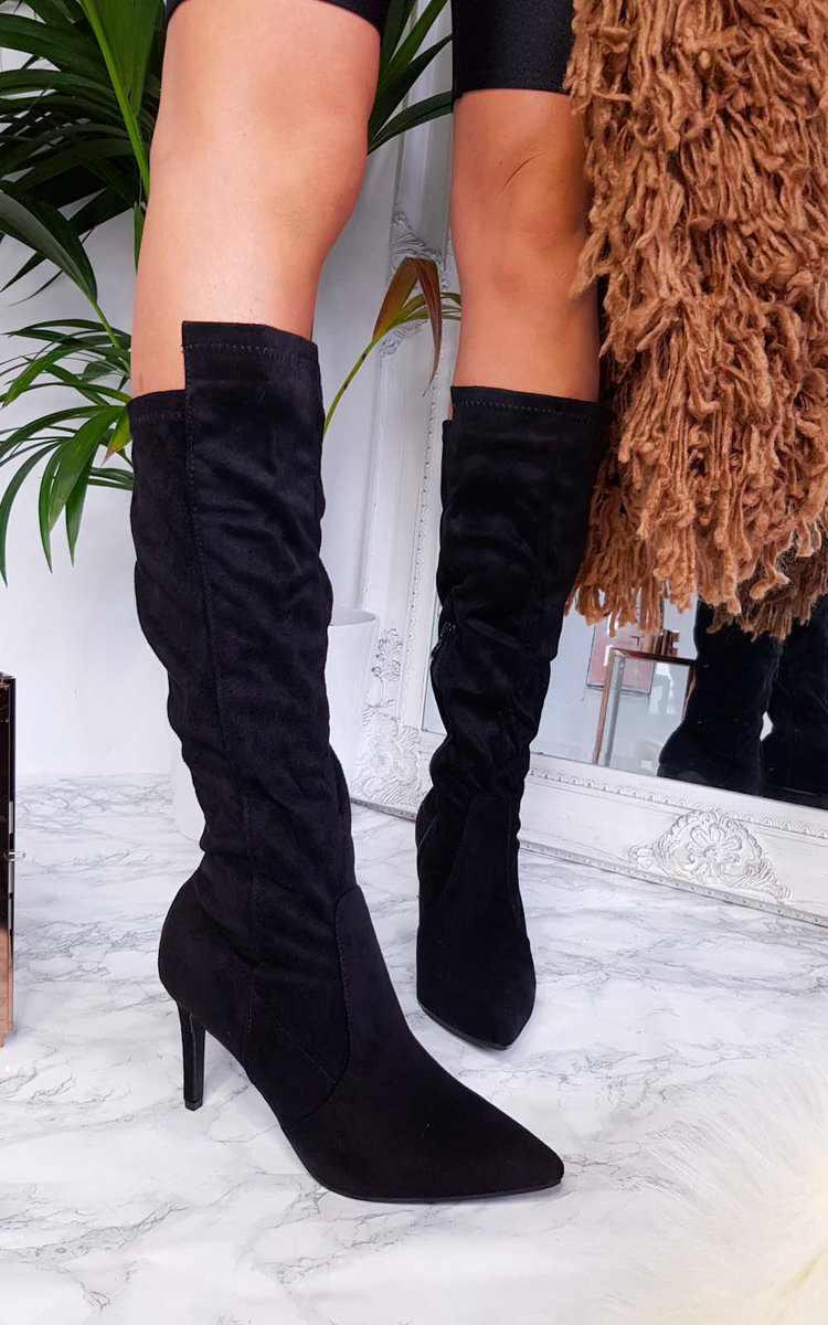 Pami Heeled Knee High Boots Thumbnail