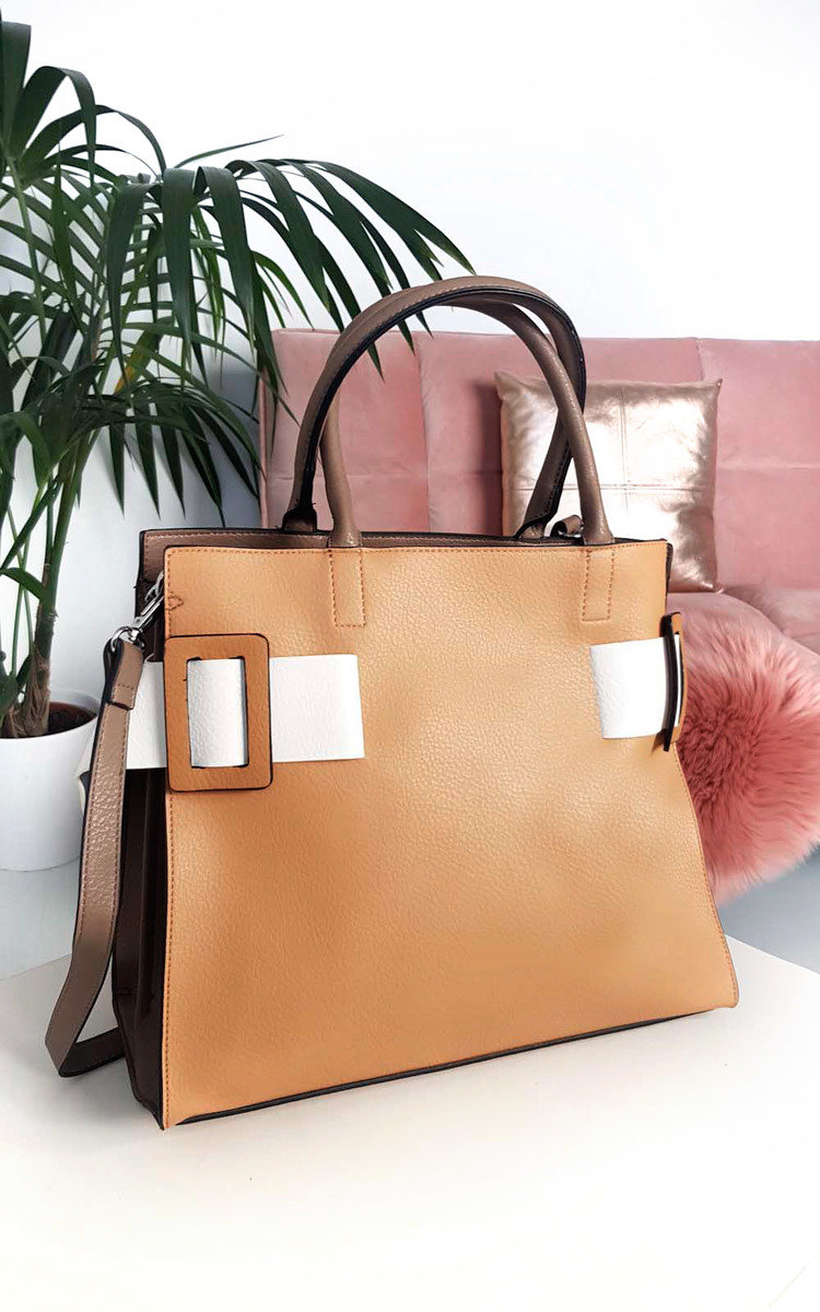 Paris Two Tone Belt Handbag Thumbnail Paris Two Tone Belt Handbag Thumbnail