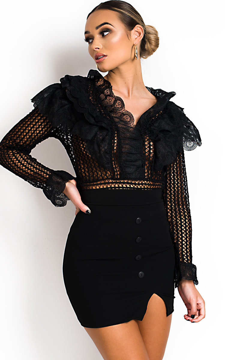 Peppa Bodycon Button Front Skirt Thumbnail Peppa Bodycon Button Front Skirt Thumbnail