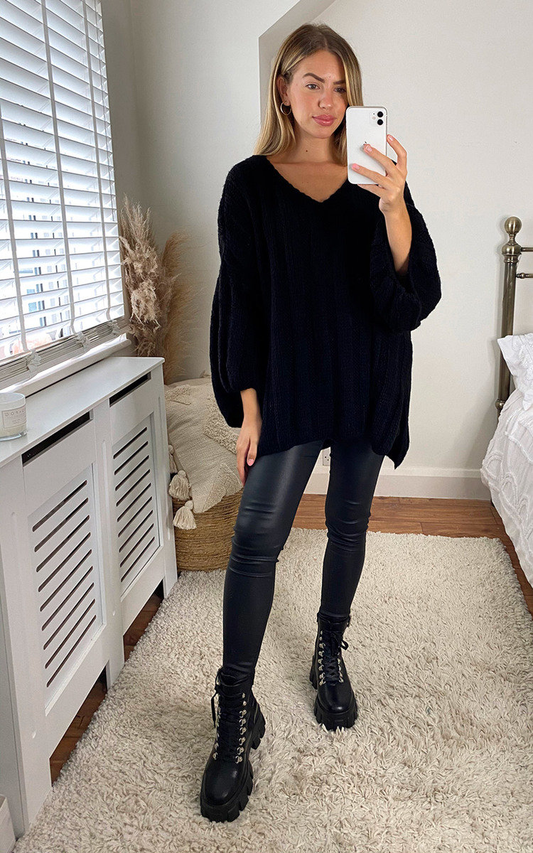 Petra Oversized Cable Knit Jumper Thumbnail