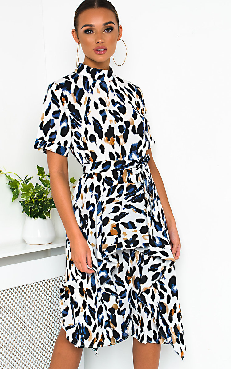 Petra Printed Frill Chiffon Dress Thumbnail Petra Printed Frill Chiffon Dress Thumbnail