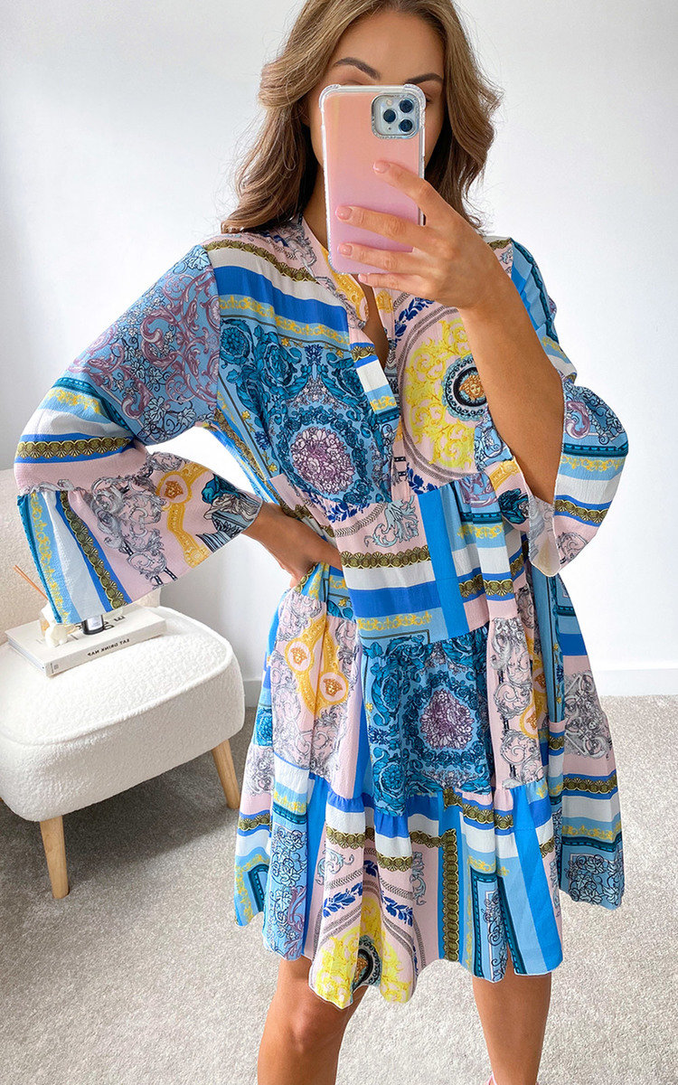 Petra Printed Mini Dress Thumbnail Petra Printed Mini Dress Thumbnail