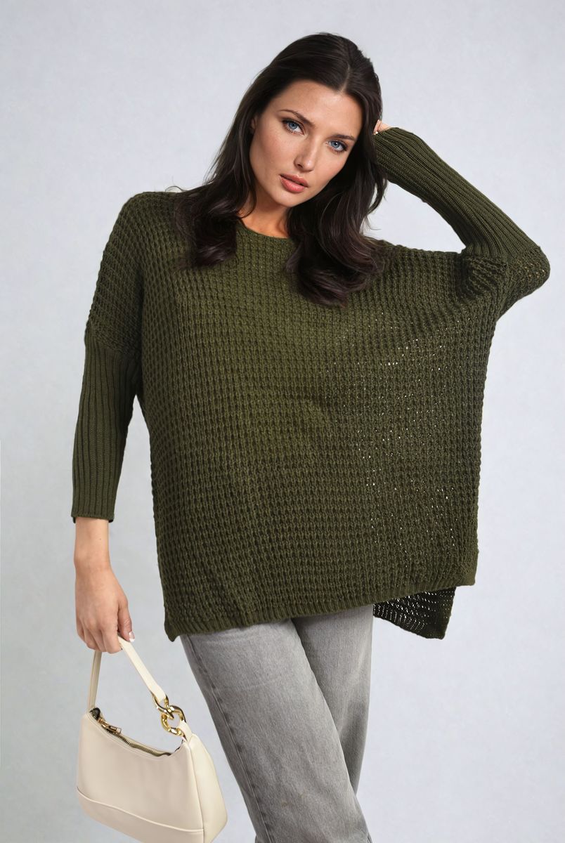 Phoebe Long Back Knitted Long Sleeve Jumper