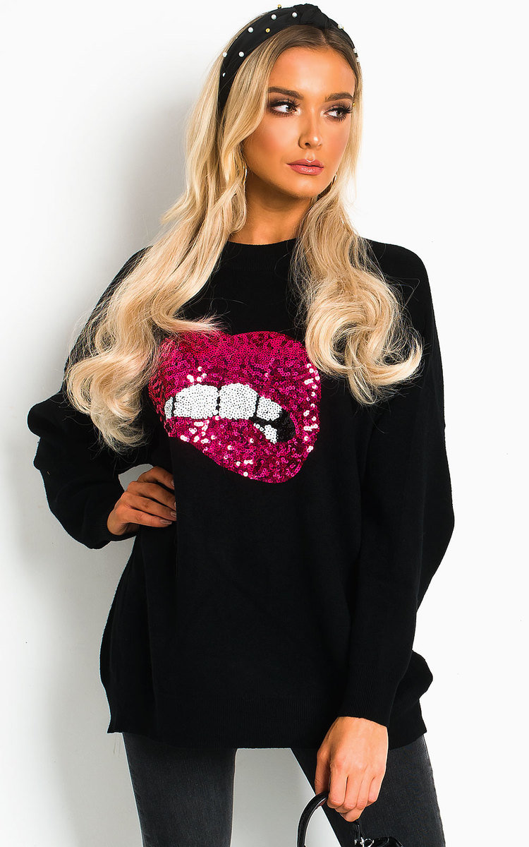 Pippa Embellished Oversized Jumper Thumbnail Pippa Embellished Oversized Jumper Thumbnail