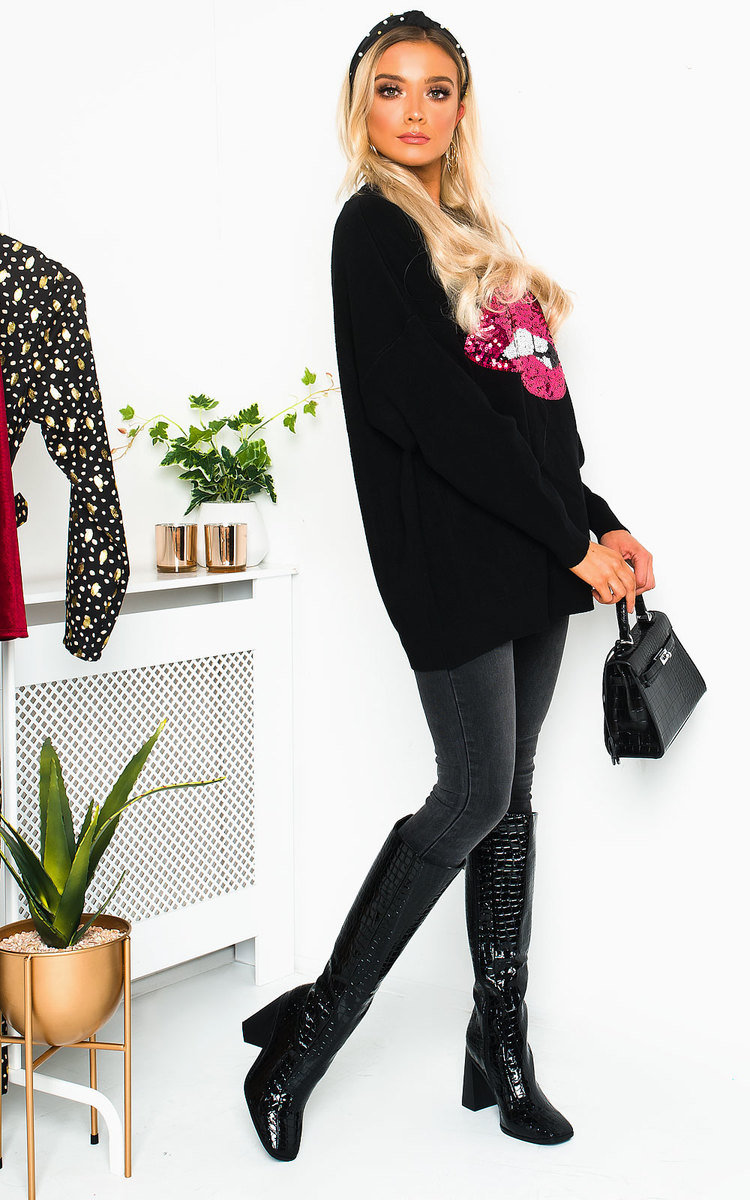 Pippa Embellished Oversized Jumper Thumbnail Pippa Embellished Oversized Jumper Thumbnail