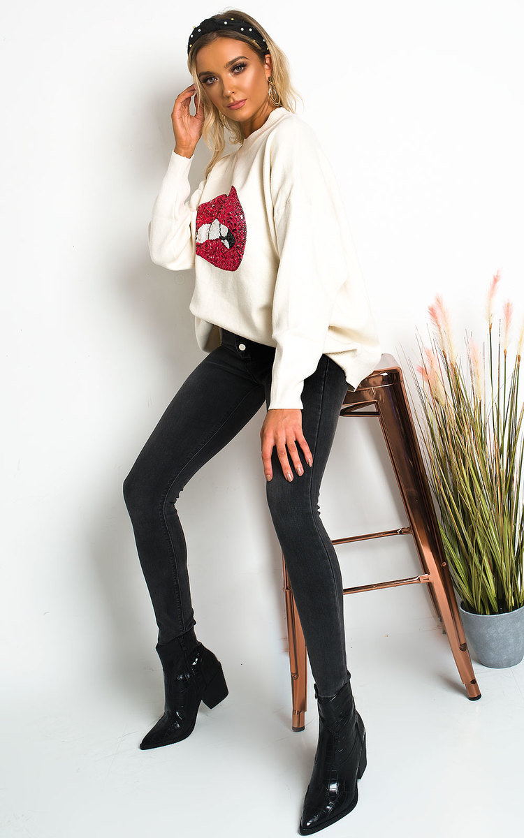 Pippa Embellished Oversized Jumper Thumbnail Pippa Embellished Oversized Jumper Thumbnail