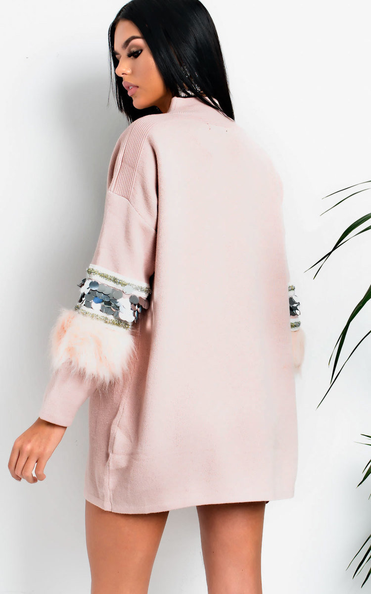 Poppie Faux Fur Embellished Oversized Jumper Thumbnail Poppie Faux Fur Embellished Oversized Jumper Thumbnail