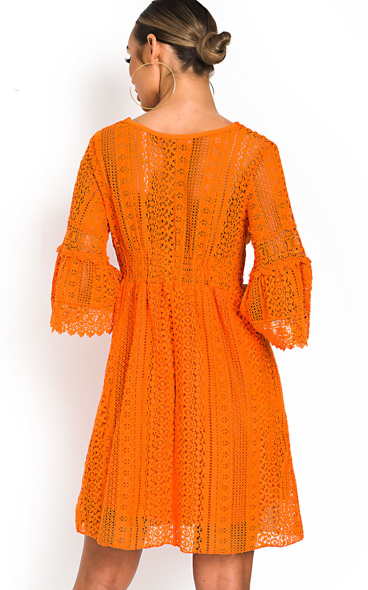 Poppy Crochet Bell Sleeve Dress Thumbnail