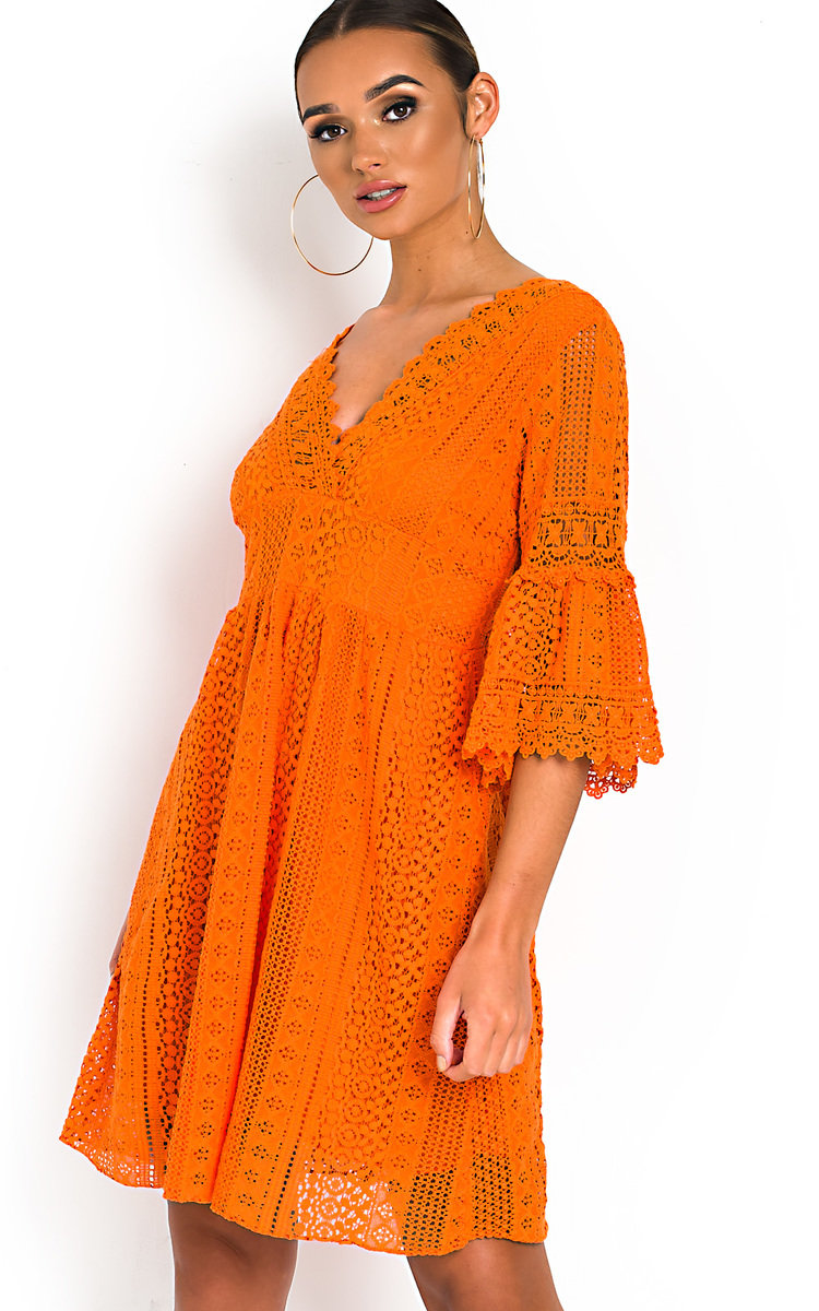 Poppy Crochet Bell Sleeve Dress Thumbnail Poppy Crochet Bell Sleeve Dress Thumbnail