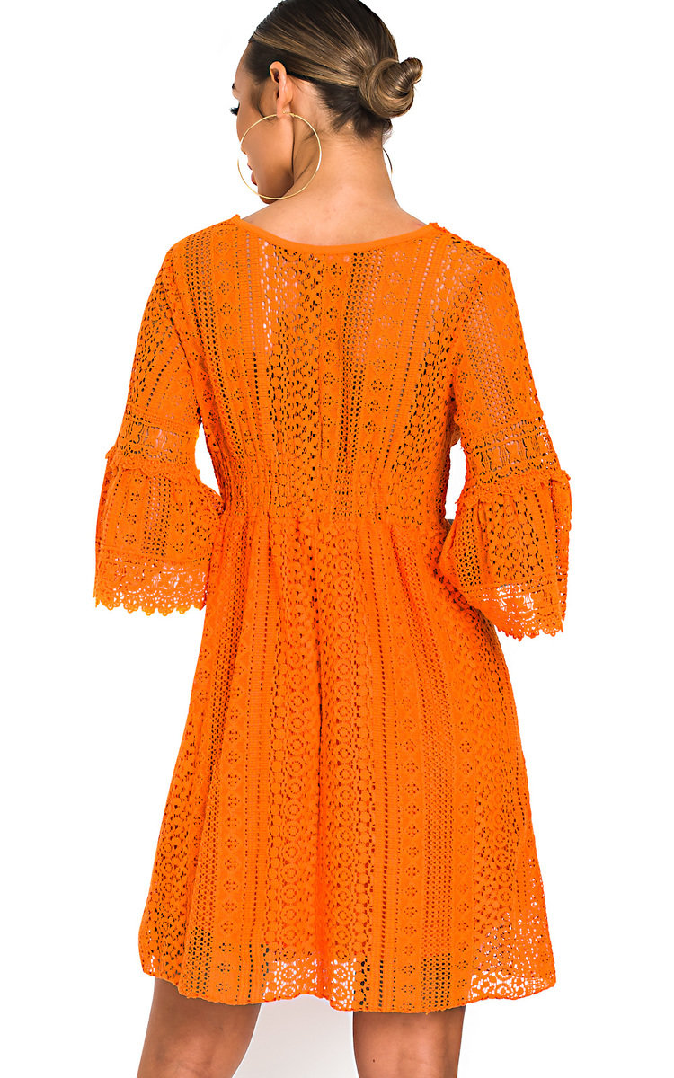 Poppy Crochet Bell Sleeve Dress Thumbnail Poppy Crochet Bell Sleeve Dress Thumbnail