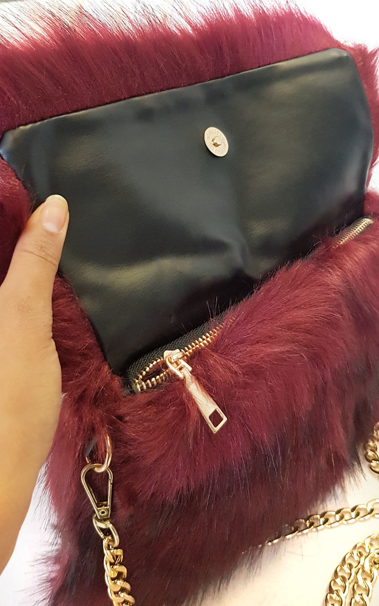 Poppy Faux Fur Shoulder Bag Thumbnail