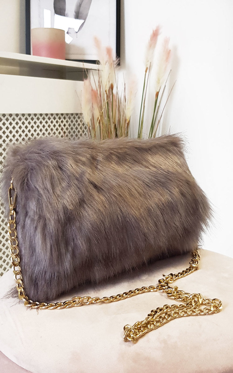 Poppy Faux Fur Shoulder Bag Thumbnail