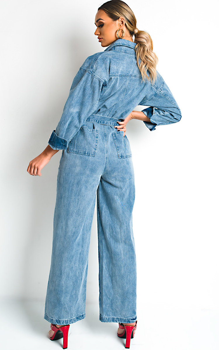 Quinn Denim Jumpsuit Thumbnail