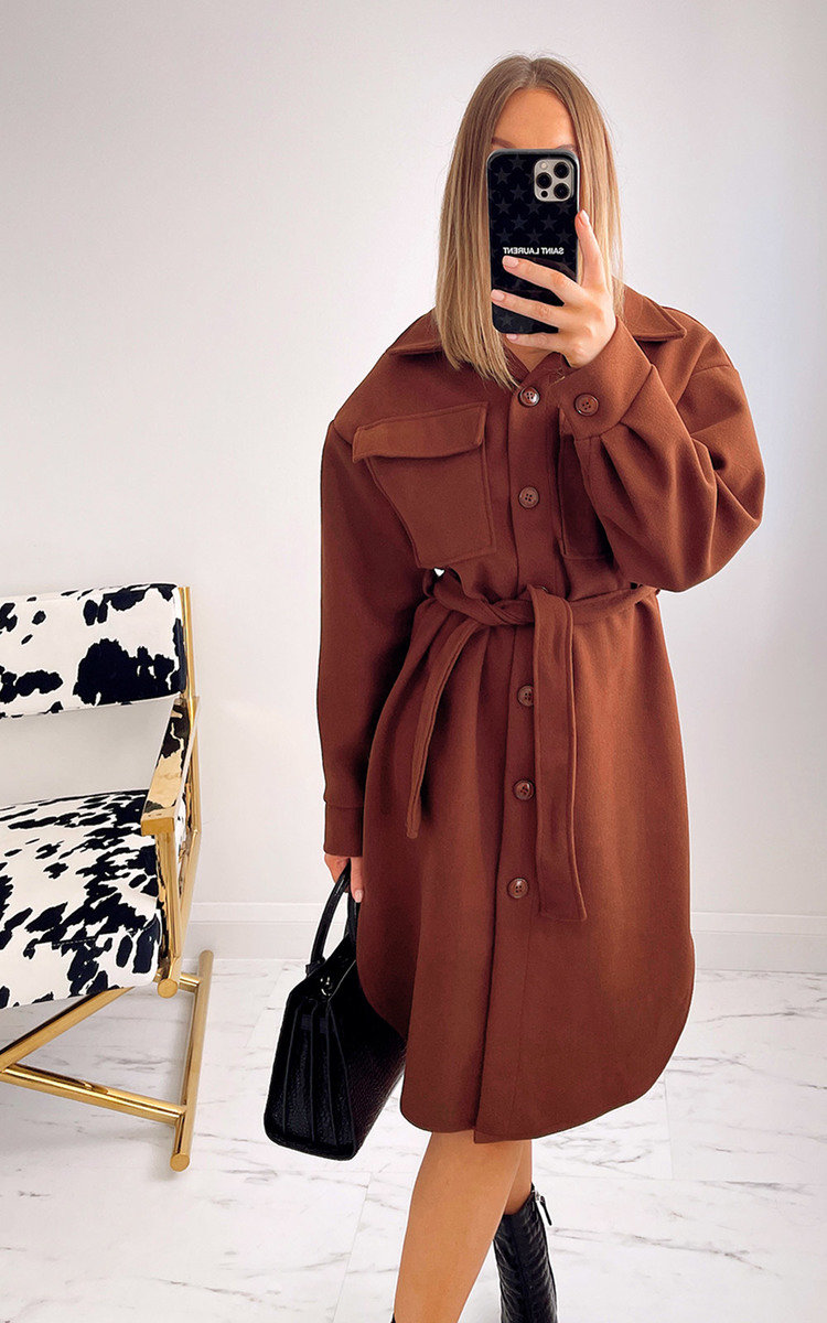 Raina Longline Belted Shacket Raina Longline Belted Shacket