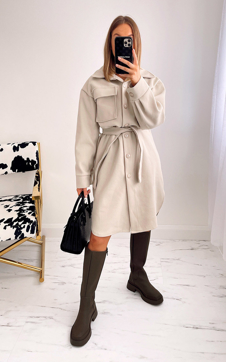 Raina Longline Belted Shacket Thumbnail Raina Longline Belted Shacket Thumbnail