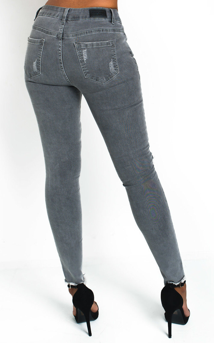 Randy Distressed Frayed Skinny Jeans Thumbnail Randy Distressed Frayed Skinny Jeans Thumbnail