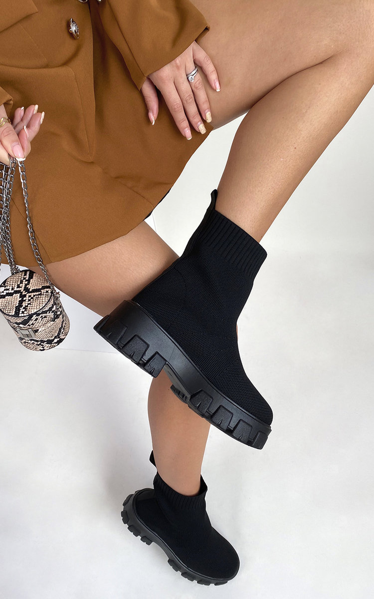 Raya Chunky Sock Boots Raya Chunky Sock Boots