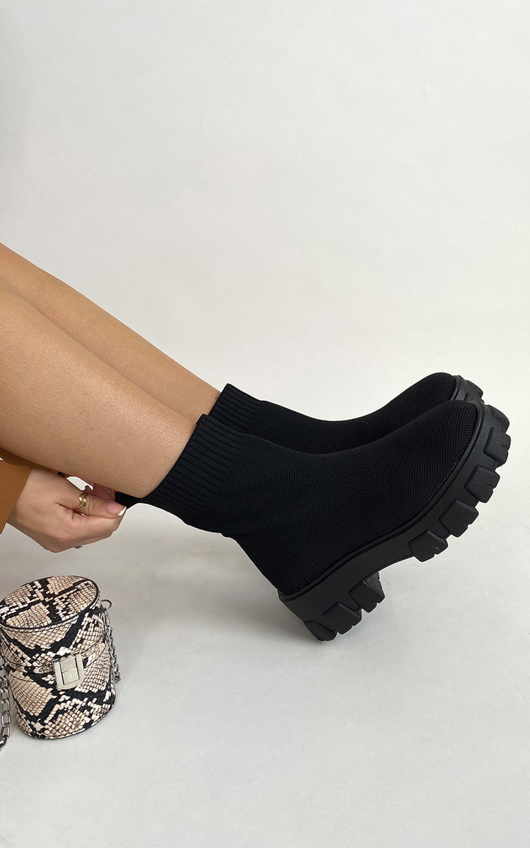Raya Chunky Sock Boots Thumbnail Raya Chunky Sock Boots Thumbnail
