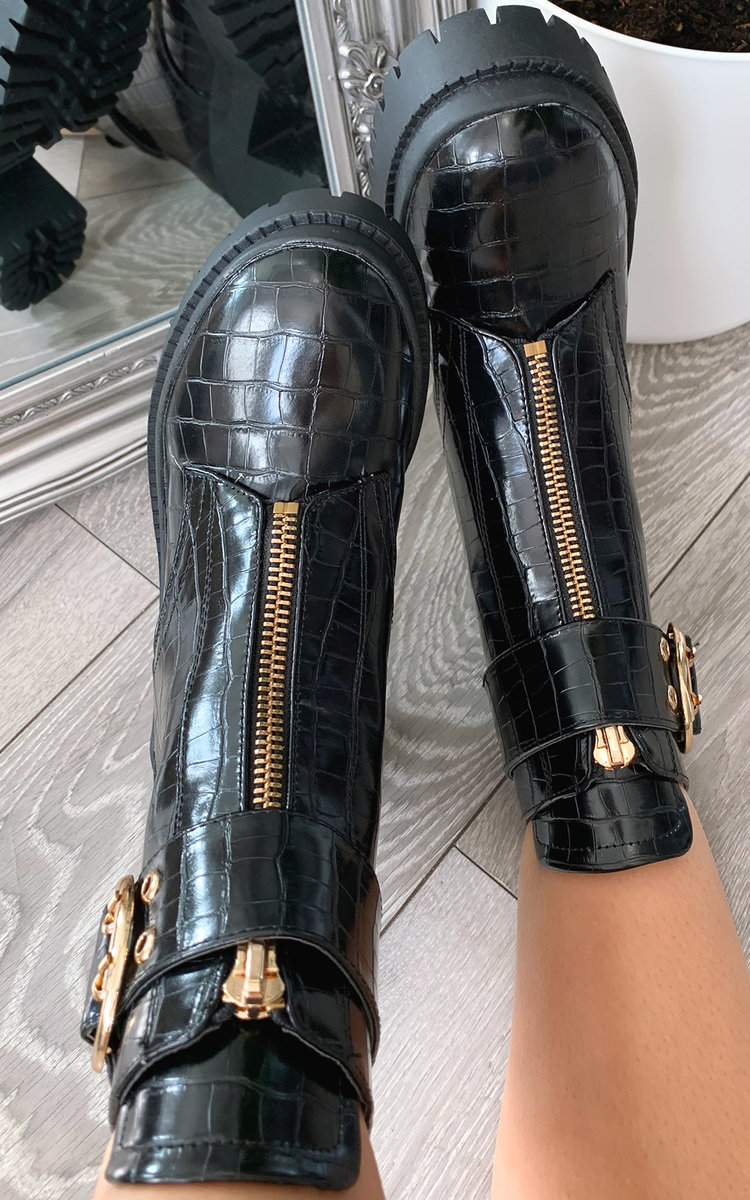 Rayn Zip Up Heeled Boots  Thumbnail