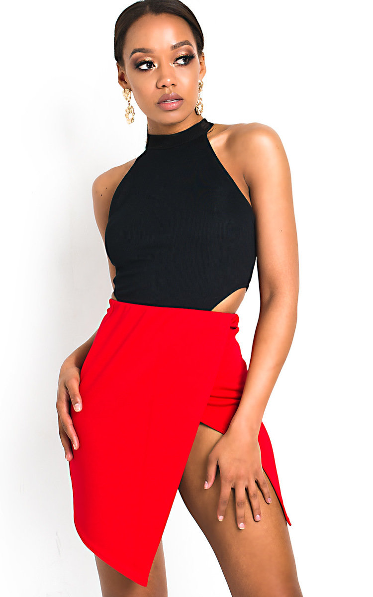 Reegan Split Bodycon Mini Skirt Thumbnail Reegan Split Bodycon Mini Skirt Thumbnail