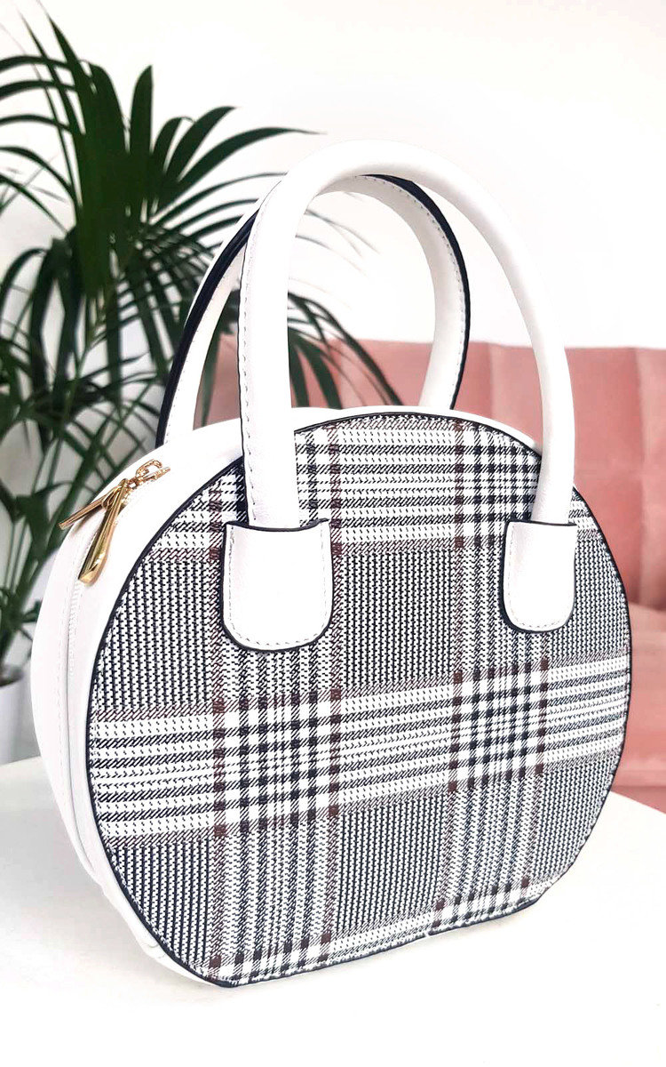 Rhanee Check Circle Handbag Thumbnail Rhanee Check Circle Handbag Thumbnail