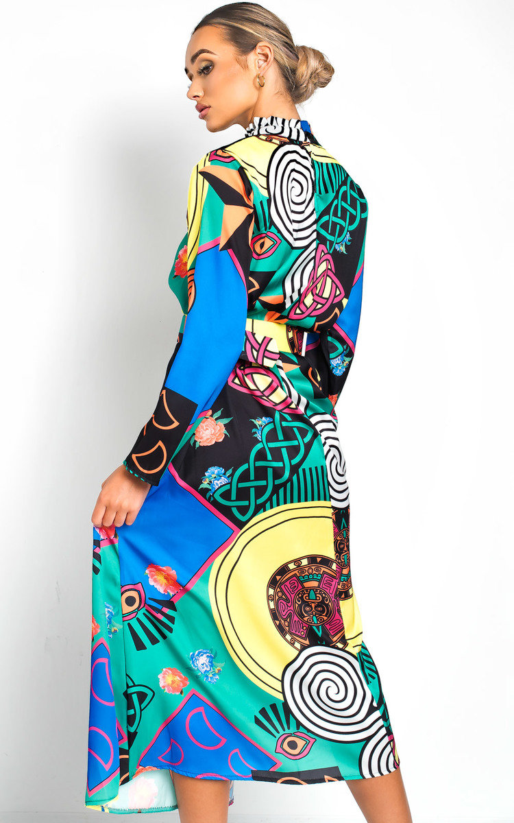 Rielle Belted Print Maxi Dress Thumbnail Rielle Belted Print Maxi Dress Thumbnail
