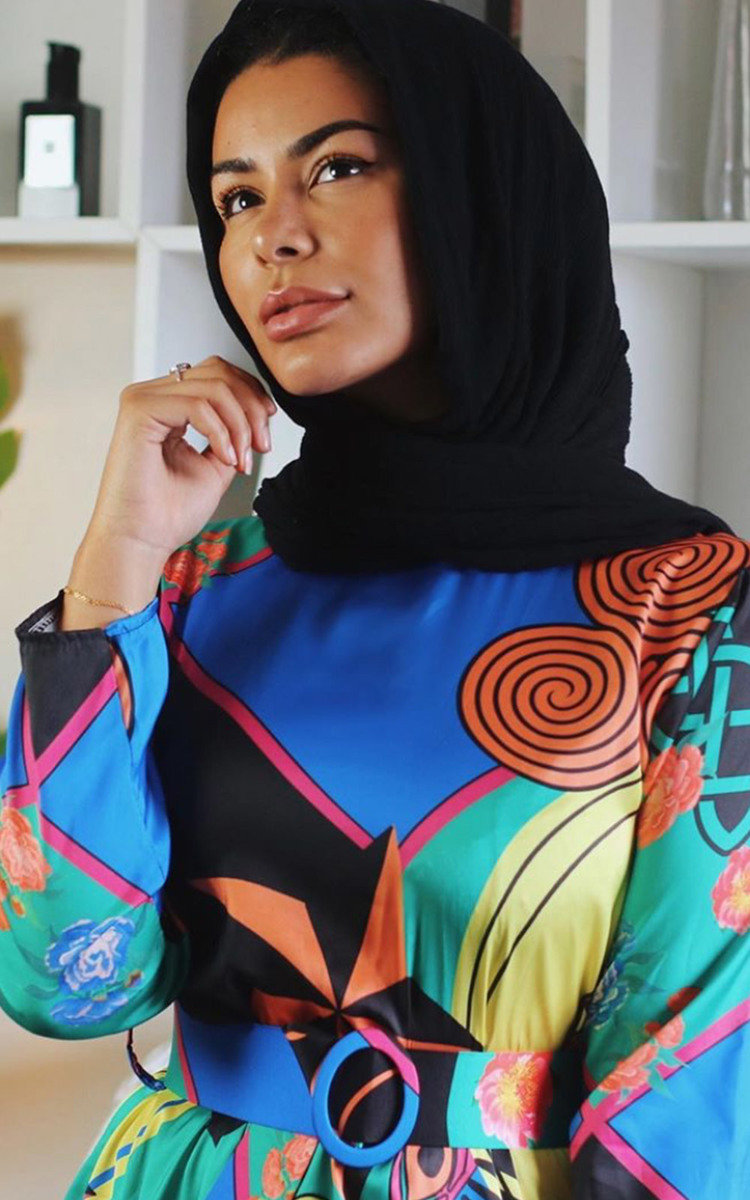 Rielle Belted Print Maxi Dress Thumbnail Rielle Belted Print Maxi Dress Thumbnail