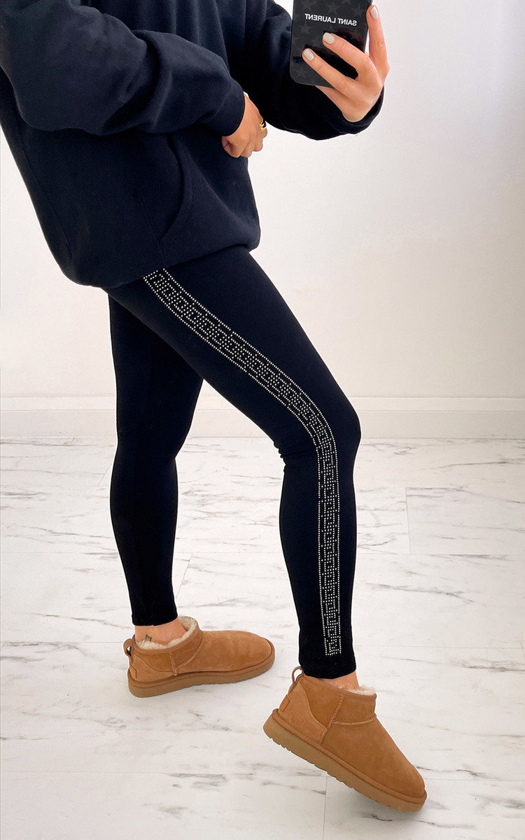 Riley Leggings with Geometric Side Print Thumbnail Riley Leggings with Geometric Side Print Thumbnail