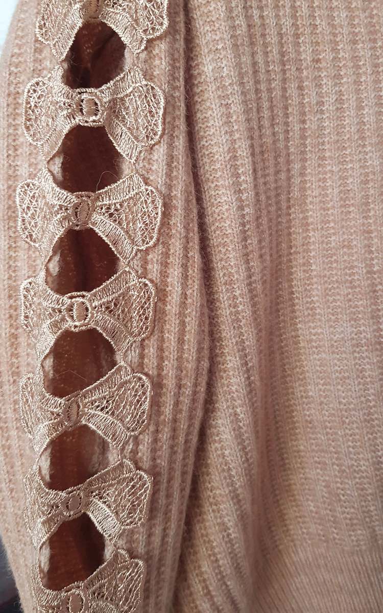 Rosalea Knitted Jumper with Cut Out Detail Thumbnail Rosalea Knitted Jumper with Cut Out Detail Thumbnail