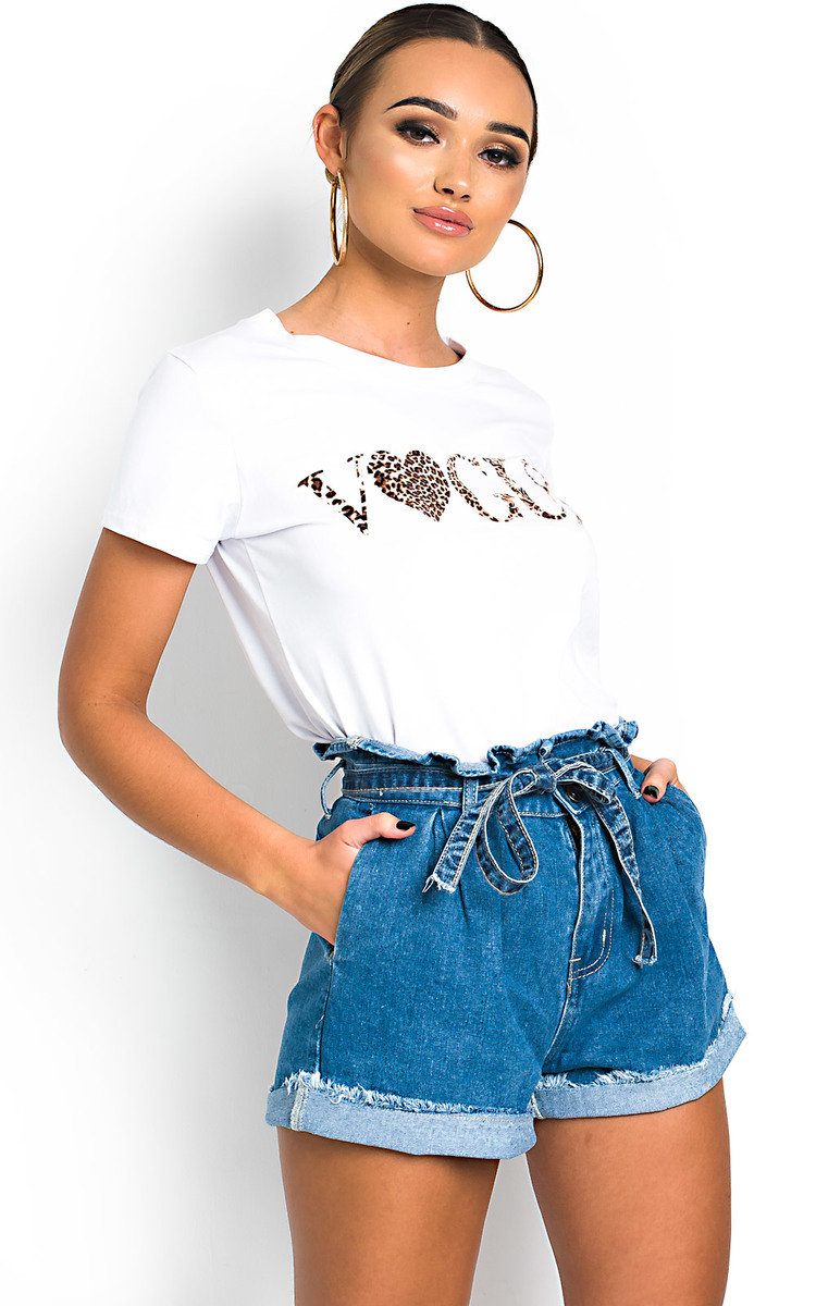 Roselle Tie Waist Denim Shorts Thumbnail Roselle Tie Waist Denim Shorts Thumbnail