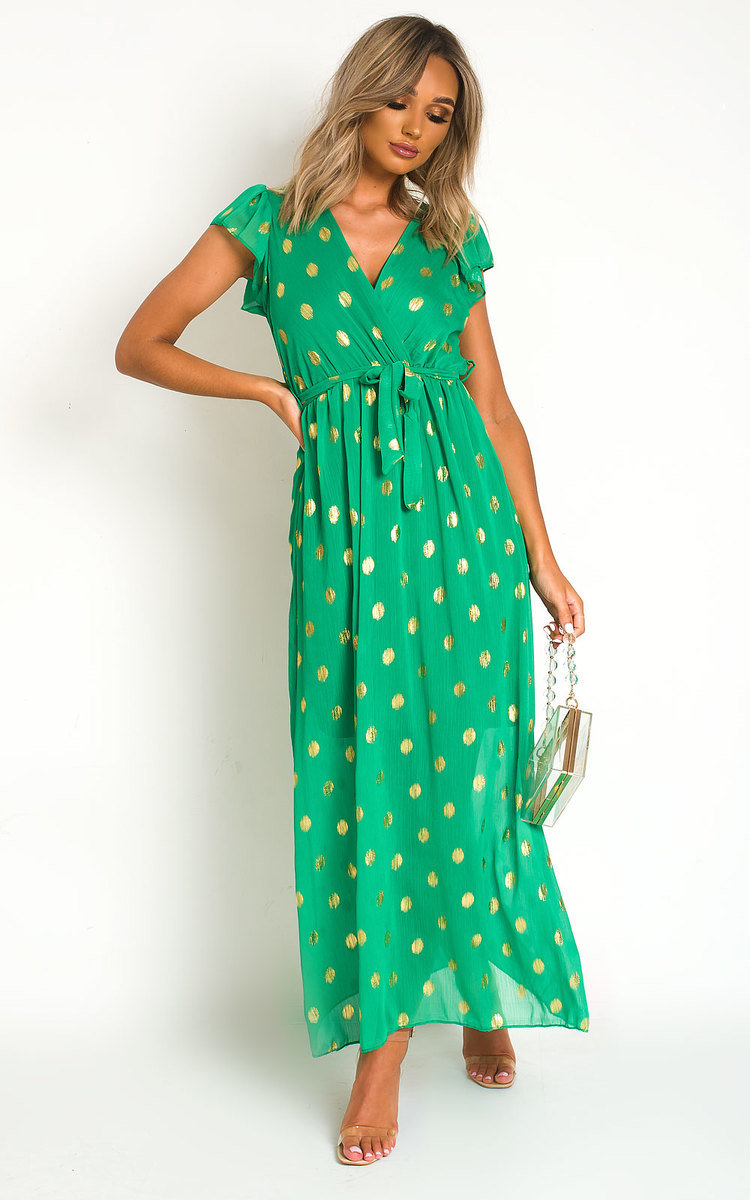 Rosi Polka Dot Maxi Dress Thumbnail