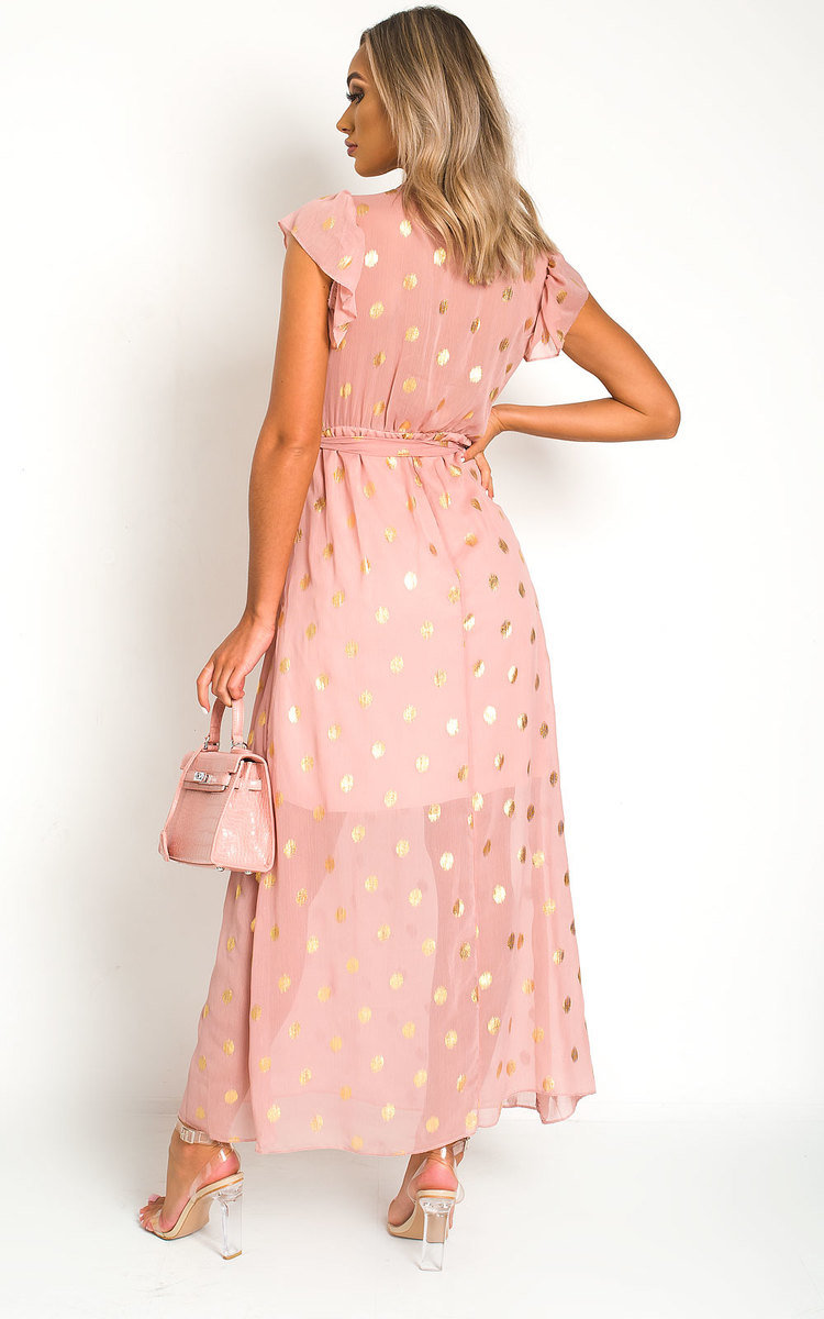 Rosi Polka Dot Maxi Dress Thumbnail