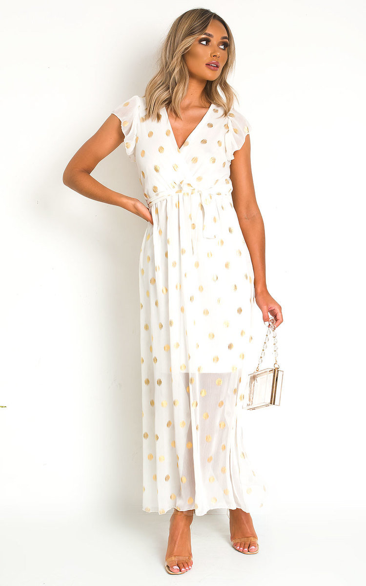 Rosi Polka Dot Maxi Dress Thumbnail