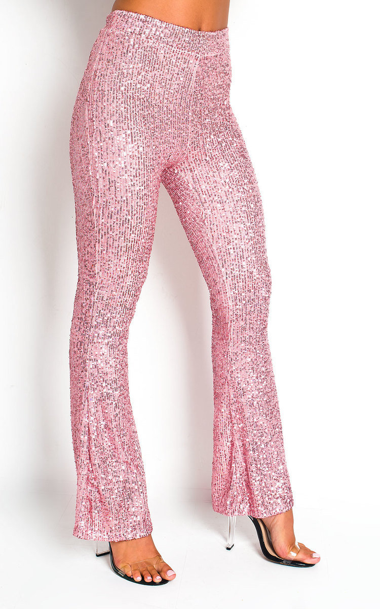 Rosie Sequin Flare Trousers  Thumbnail