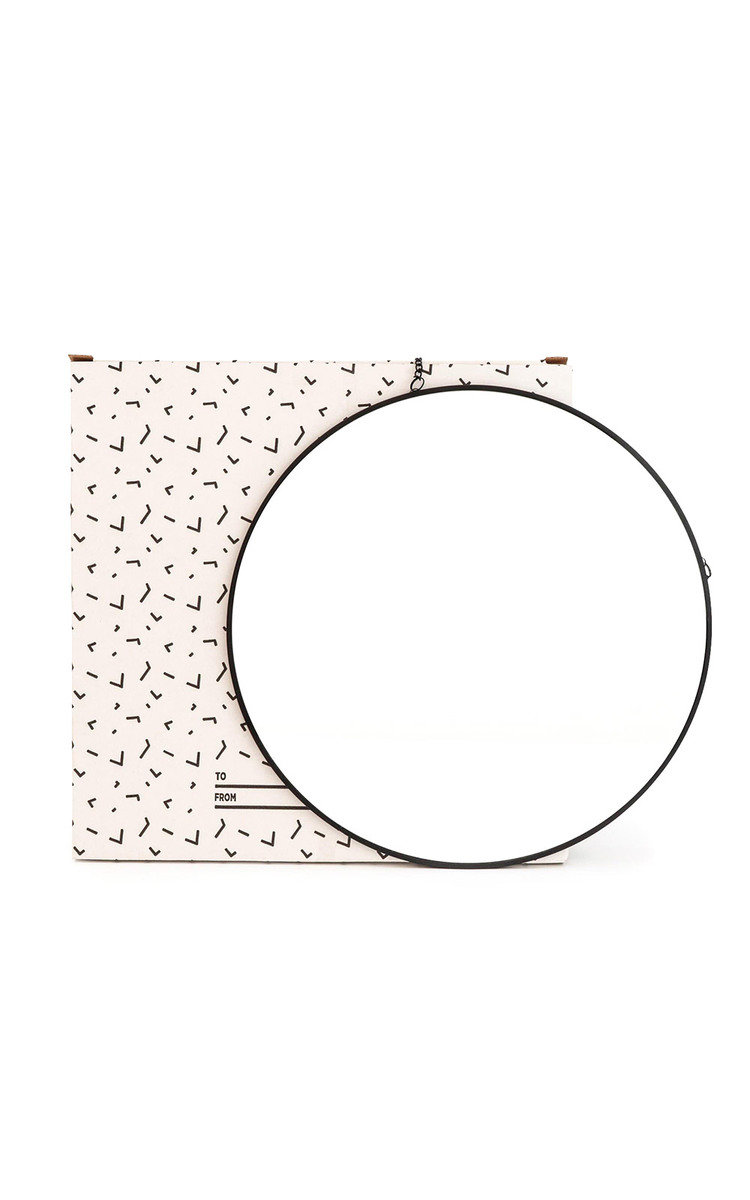 Round Black Hanging Mirror On Chain