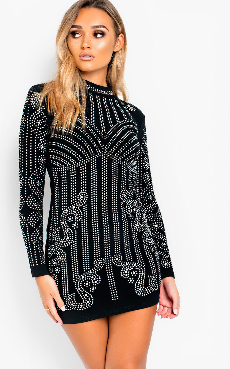 Roxana Embellished Bodycon Dress Roxana Embellished Bodycon Dress