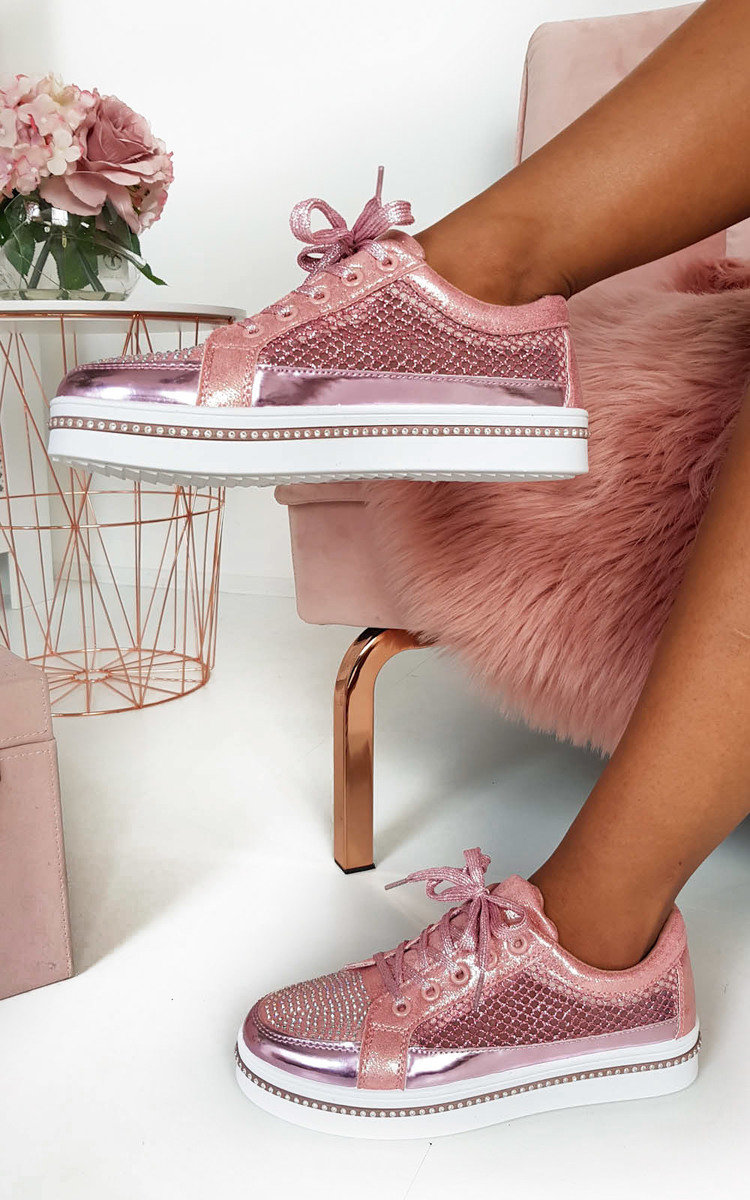 Roxi Diamante Embellished Trainers Roxi Diamante Embellished Trainers