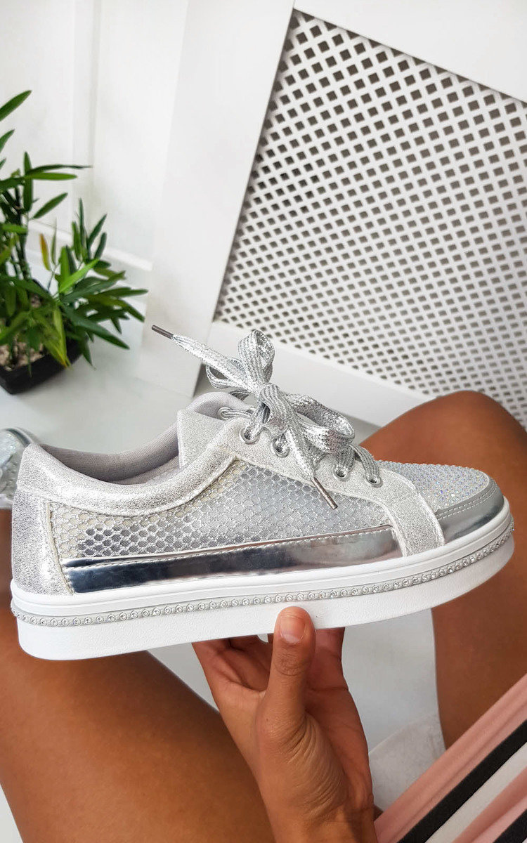 Roxi Diamante Embellished Trainers