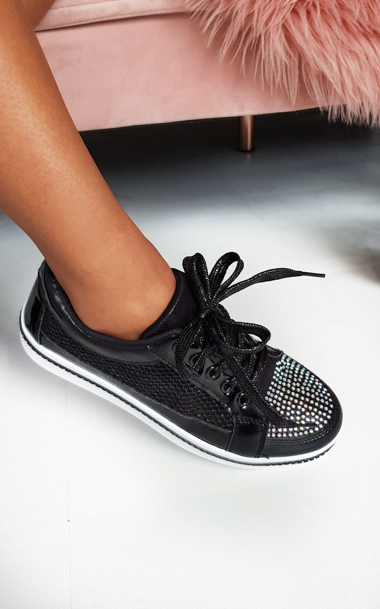 Roxi Diamante Embellished Trainers Thumbnail Roxi Diamante Embellished Trainers Thumbnail