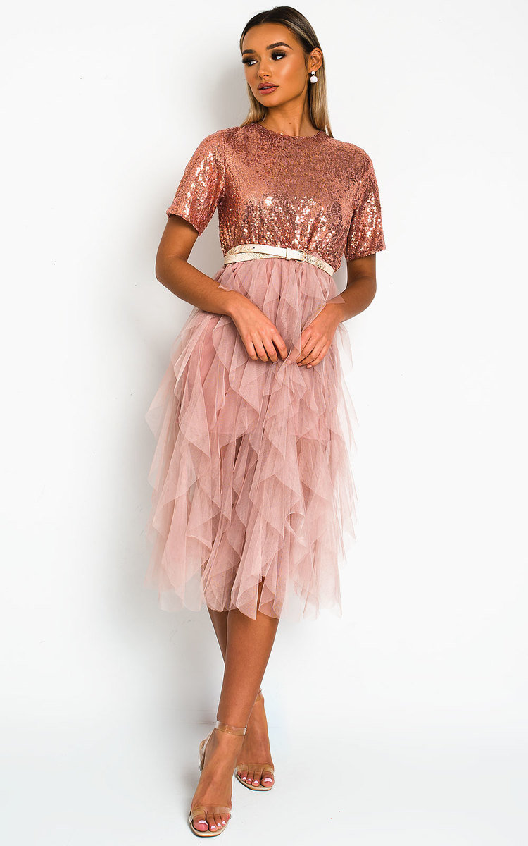 Roxi Tulle Sequin Midi Dress Thumbnail Roxi Tulle Sequin Midi Dress Thumbnail