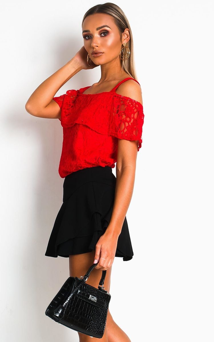 Rubi Crochet Lace Mesh Top Thumbnail