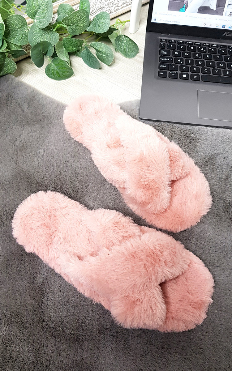 Ruby Faux Fur Slider Slippers Thumbnail Ruby Faux Fur Slider Slippers Thumbnail