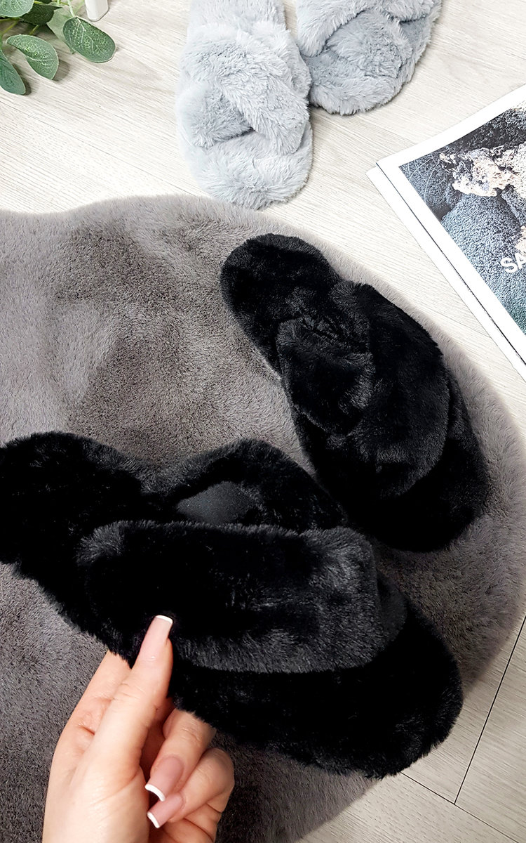 Ruby Faux Fur Slider Slippers Ruby Faux Fur Slider Slippers