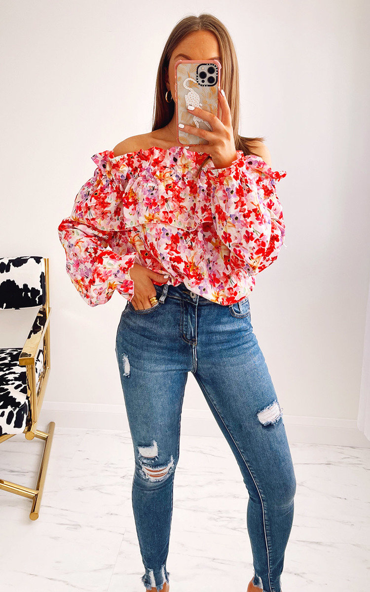 Ruby Floral Off Shoulder Top Thumbnail Ruby Floral Off Shoulder Top Thumbnail