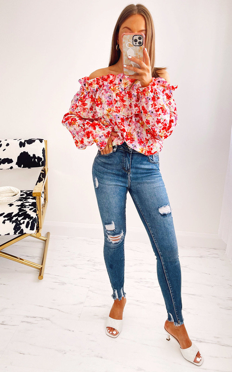 Ruby Floral Off Shoulder Top