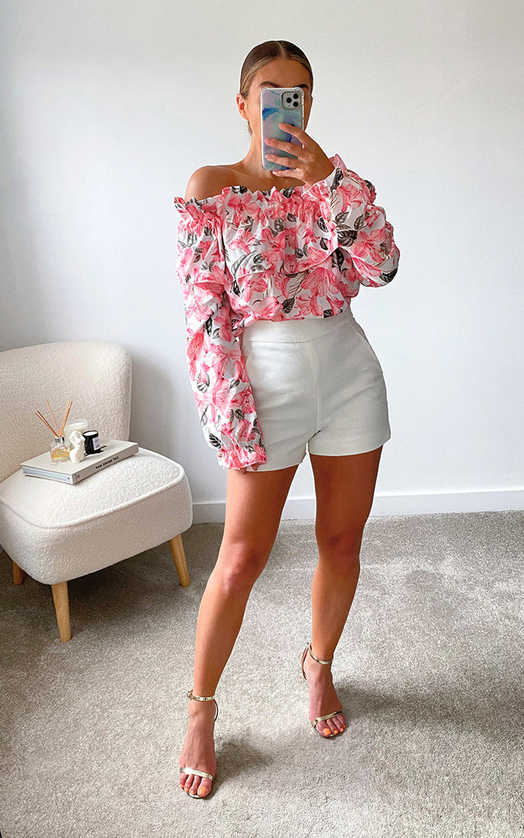 Ruby Floral Off Shoulder Top Thumbnail