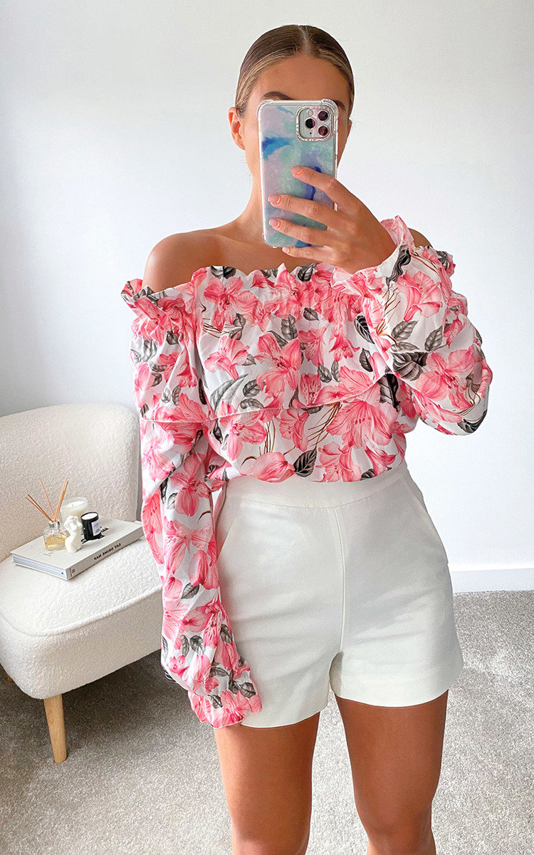 Ruby Floral Off Shoulder Top Thumbnail