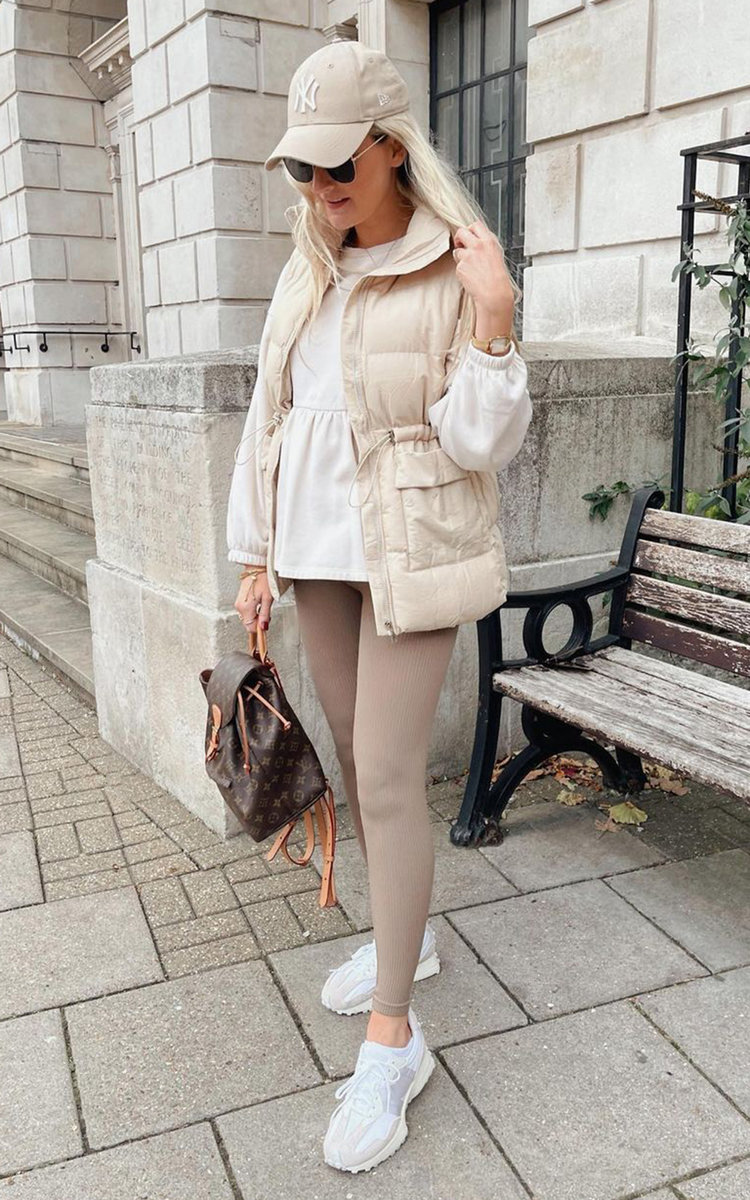 Ryleigh Puffer Gilet with Drawstring Waist Detail Thumbnail Ryleigh Puffer Gilet with Drawstring Waist Detail Thumbnail