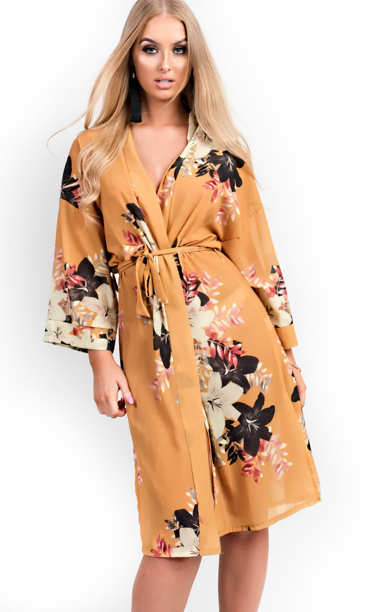 Rylie Floral Kimono Cardigan Thumbnail Rylie Floral Kimono Cardigan Thumbnail